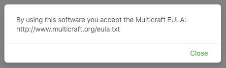 Multicraft EULA. Multicraft EULA.