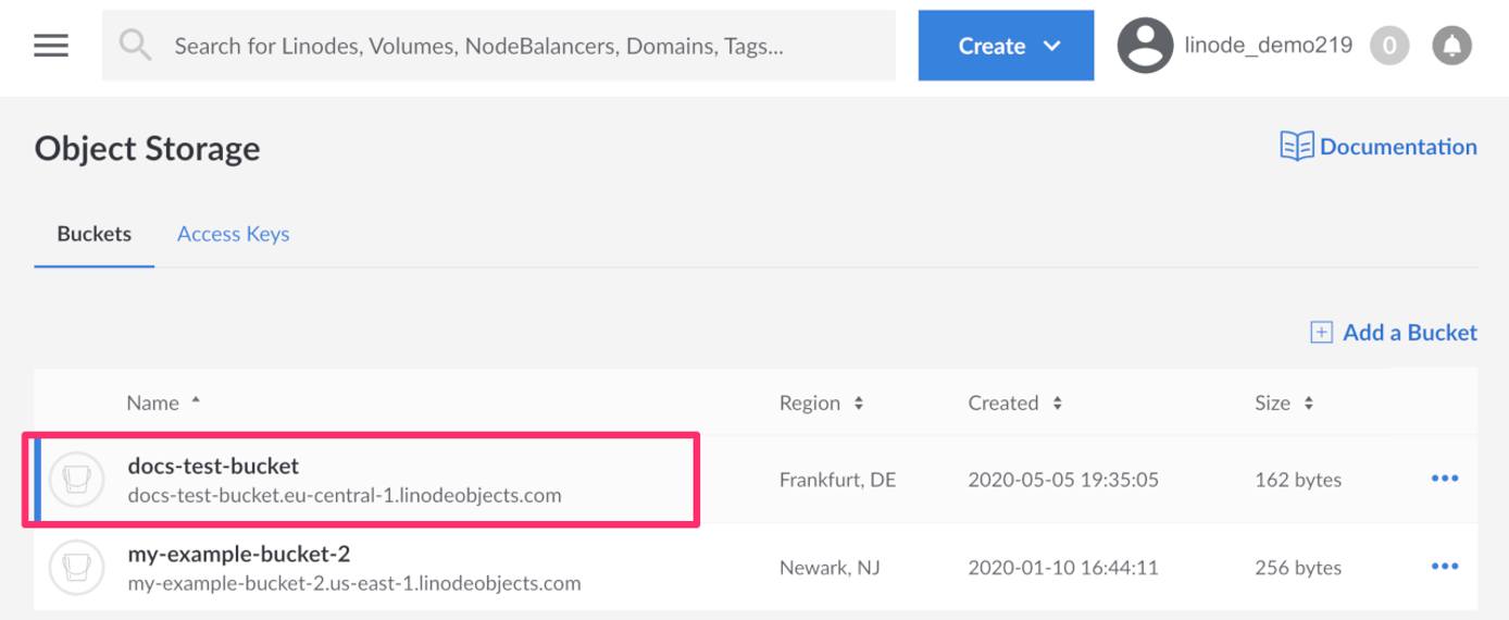 Select an Object Storage Bucket Select an Object Storage Bucket